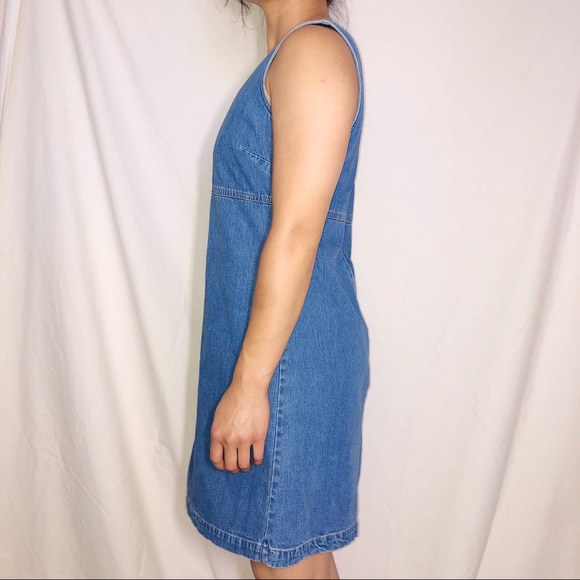 Vintage 90s Gap denim dress S-M - Picture 3 of 5